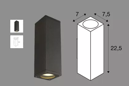 Bigger view of Antraciet kleurig outdoor wandarmatuur geplaatst door Diederik Soet van ETS elektro